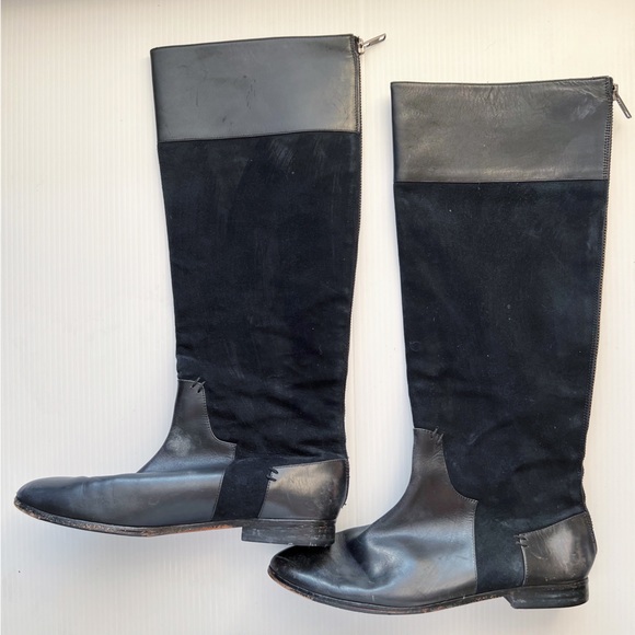 Johnston & Murphy Shoes - Johnston & Murphy | Black Leather Knee Hight Boots